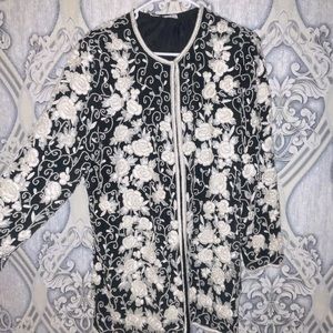 vintage Beaded floral jacket! Elegant stunning addition to your closet!